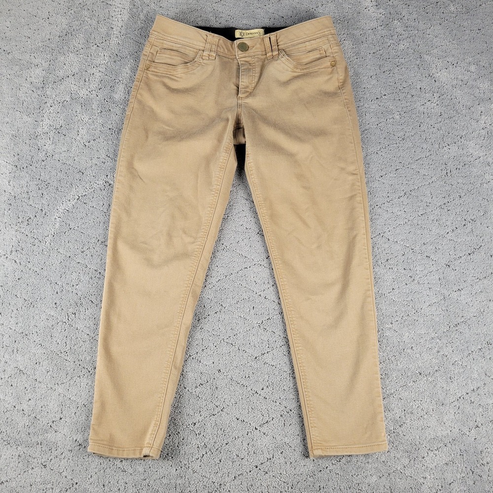 Democracy Pants Womens 8 Brown Ab Technology Ankle Skinny‎ Tapered Shaping